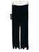 Tuckernuck Size S Black Polyester Velvet Side Zip Bell Bottom Pants Black / S