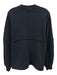 Sweaty Betty Size S Navy Cotton Ribbed Neck Paneled Long Sleeve Sweater Navy / S