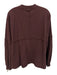 Sweaty Betty Size S Burgundy Cotton Ribbed Neck Paneled Long Sleeve Sweater Burgundy / S