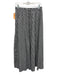 Le Bop Size M Black & White Cotton Checked Pockets Maxi Elastic Waist Skirt Black & White / M
