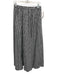 Le Bop Size M Black & White Cotton Checked Pockets Maxi Elastic Waist Skirt Black & White / M