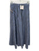 Le Bop Size M Blue & Black Cotton Vertical Stripes Elastic Waist Maxi Skirt Blue & Black / M