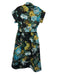 Tuckernuck Size M Blue, Green, Yellow Polyester Short Sleeve Floral Print Dress Blue, Green, Yellow / M