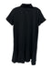 Tuckernuck Size M Black Cotton & Polyester Short Sleeve Collar 1/4 Button Dress Black / M
