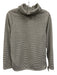 Pomander Place Size Small Cream & Black Cotton Blend Long Sleeve Turtleneck Top Cream & Black / Small