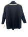 Tuckernuck Size XS Black & Cream Modal Blend Long Sleeve Side Stripe Zip Top Black & Cream / XS