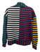 Addison Bay Size S Navy, Burgundy & Green Cotton Blend Long Sleeve Striped Top Navy, Burgundy & Green / S