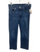 AYR Size 29 Med Wash Cotton Denim Zip & Button 5 Pocket High Rise Straight Jeans Med Wash / 29
