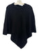 Lululemon Black & Amber Merino Wool Knit Zipper Detail Handkerchief Hem Poncho Black & Amber / One Size