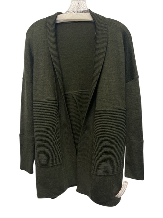 Lululemon Size One Size Hunter Green Merino Wool Ribbed Open Front Sweater Hunter Green / One Size