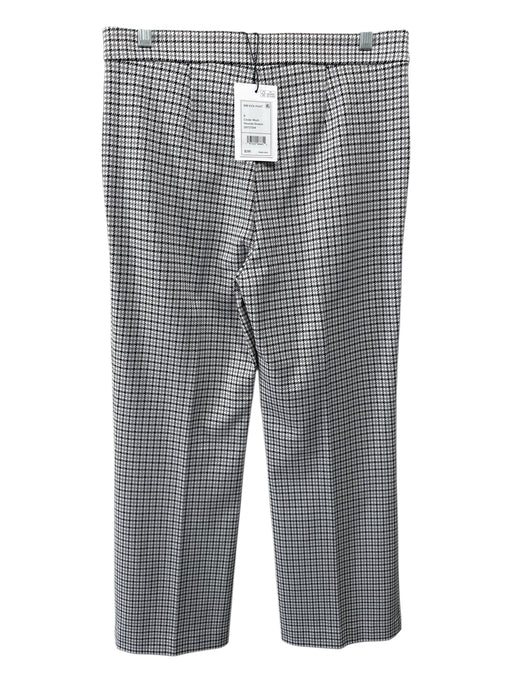 Theory Size 6 Black, White & Beige Polyester Zip & Hook Closure High Rise Pants Black, White & Beige / 6