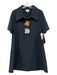 Tuckernuck Size Small Navy, Brown & Cream Polyester Blend Short Sleeve Dress Navy, Brown & Cream / Small