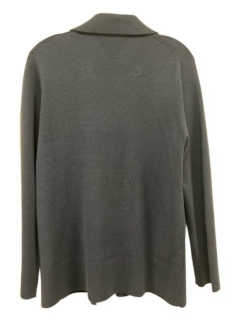 J Crew Size S navy & gold Cotton Blend Knit Gold Button Detail Collar Sweater navy & gold / S