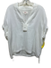XiRENA Size S White Cotton Gauze Short Sleeve V Neck Top White / S