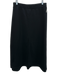 Cuyana Size M Black Cotton Elastic Waist Front Slit Sweatshirt Midi Skirt Black / M