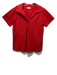 Ann Mashburn Size S Red Cotton Short Sleeve 1/4 Button Collar Top Red / S