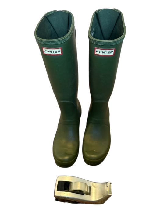 Hunter Shoe Size 7 Army Green Rubber Knee High Rainboots Army Green / 7