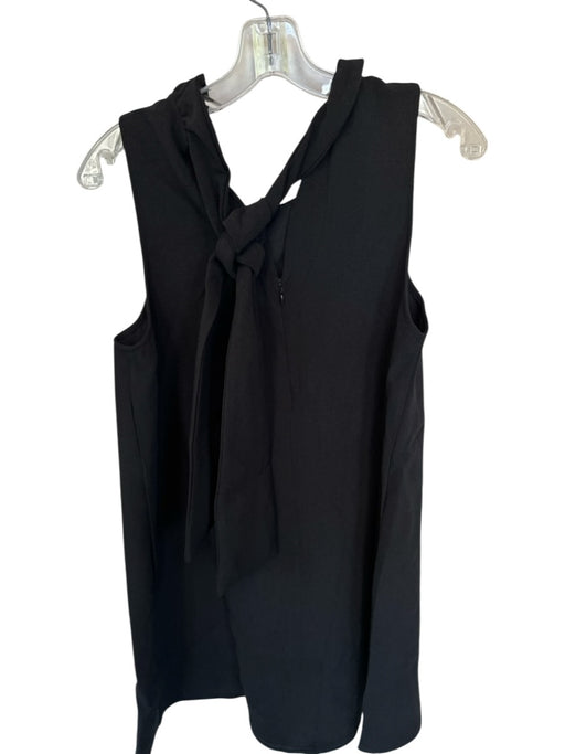 Pomander Place Size M Black Polyester Ruffle shift Mini Dress Black / M