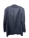 Miller Brothers Navy & Blue Wool Houndstooth 2 Button Men's Blazer Navy & Blue / Est 46