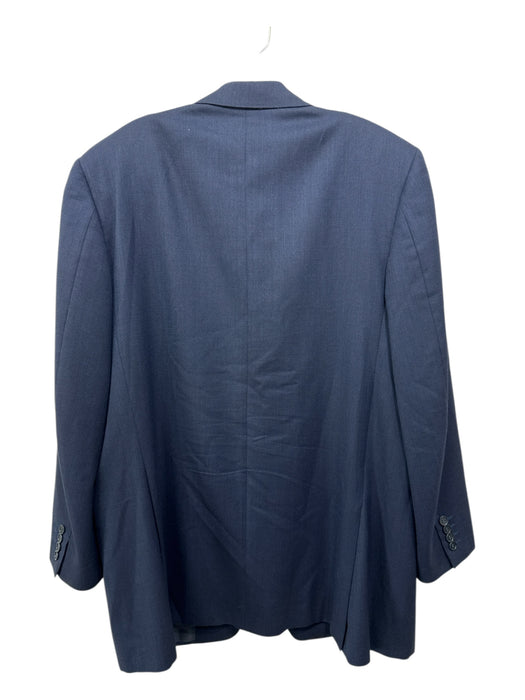 Canali Navy Wool Blend Solid 2 Button Men's Blazer Navy / 56