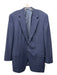 Canali Navy Wool Blend Solid 2 Button Men's Blazer Navy / 56
