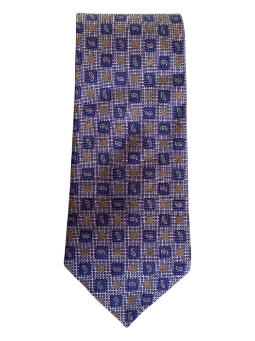 Miller Brothers Purple & Orange Silk Paisley Men's Ties Purple & Orange