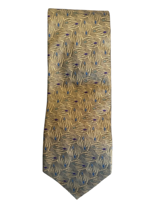 Miller Brothers Gold & Multi Silk Dots Men's Ties Gold & Multi