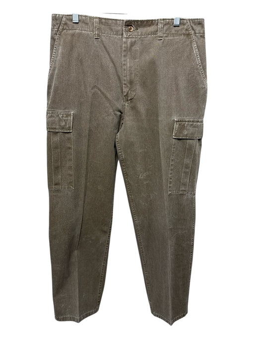 Duxbak Size 36 Faded Green Cotton Washed Cargo Pocket Khakis Men's Pants Faded Green / 36