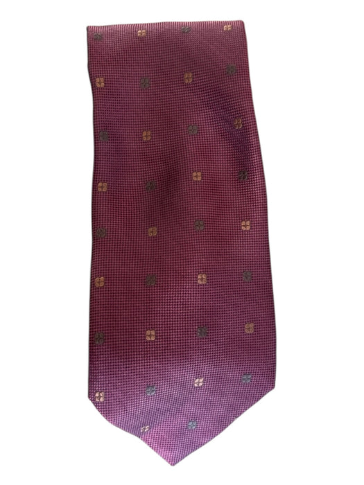 Miller Brothers Dark Red Silk Dots Men's Ties Dark Red