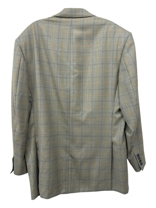 Miller Brothers Green & Orange Wool Blend Plaid 2 Button Men's Blazer Green & Orange / Est 46