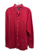 Ralph Lauren Size XL Red Cotton Solid Button Up Men's Long Sleeve Shirt Red / XL