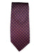 Miller Brothers Dark Red & white Silk Dots Men's Ties Dark Red & white