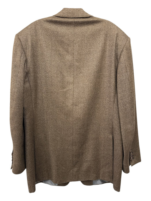 Miller Brothers Brown Wool Blend Solid 2 Button Men's Blazer Brown / Est 46