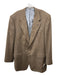 Miller Brothers Brown Wool Blend Solid 2 Button Men's Blazer Brown / Est 46