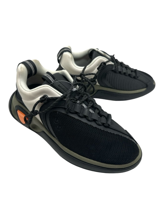 Balmain Shoe Size 9 Box Incl Black, Olive & White Synthetic Trainer Sneakers Black, Olive & White / 9