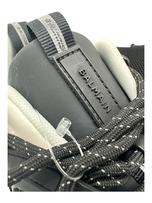 Balmain Shoe Size 9 Box Incl Black, Olive & White Synthetic Trainer Sneakers Black, Olive & White / 9