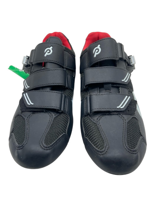 Peloton Shoe Size 42 Red, Black, Blue Nylon Blend Velcro Logo Buckle Sneakers Red, Black, Blue / 42