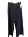 Rag & Bone Size 10 Black Viscose & Polyester High Rise Zip Fly Wide Leg Pants Black / 10