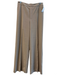Nordstrom Size 10 Khaki Polyester Blend Elastic Waist High Rise Wide Leg Pants Khaki / 10