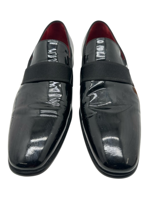 Hugo Boss Shoe Size 9 Black Patent Leather Solid Dress Men's Shoes Black / 9