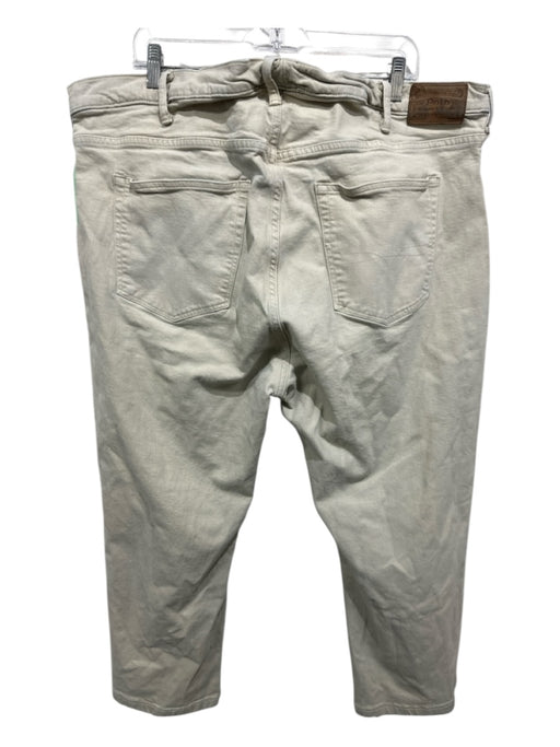 Polo Size 46 Beige Cotton Blend Solid Khaki Men's Pants Beige / 46