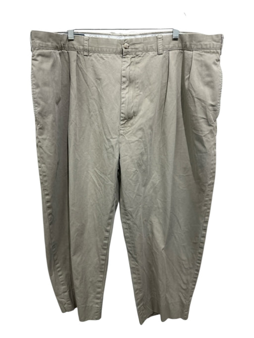 Polo Size 46 Beige Cotton Blend Solid Khaki Men's Pants Beige / 46