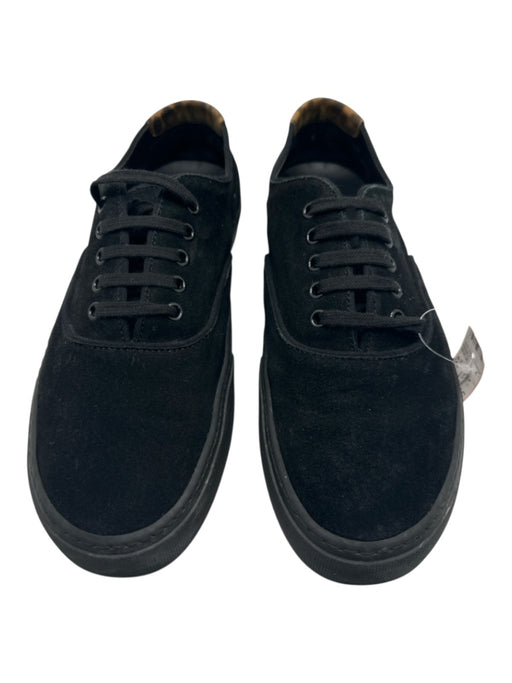 Saint Laurent Shoe Size 45.5 Black Suede Solid Sneaker Men's Shoes Black / 45.5