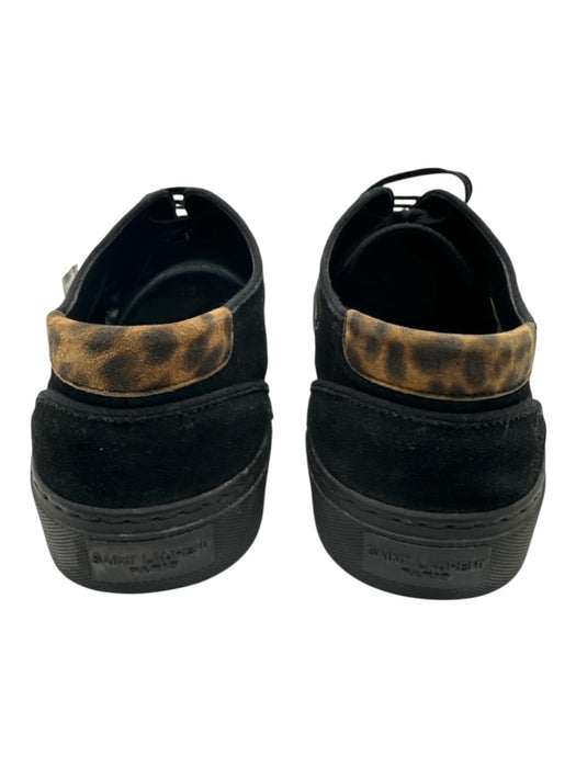 Saint Laurent Shoe Size 45.5 Black Suede Solid Sneaker Men's Shoes Black / 45.5