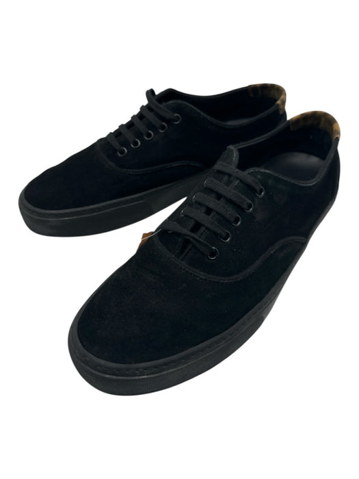 Saint Laurent Shoe Size 45.5 Black Suede Solid Sneaker Men's Shoes Black / 45.5
