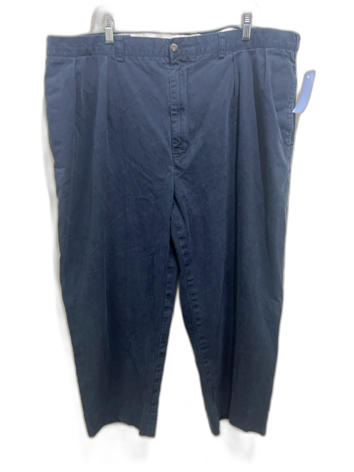 Polo Size 46 Navy Blue Cotton Solid Zip Fly Men's Pants Navy Blue / 46