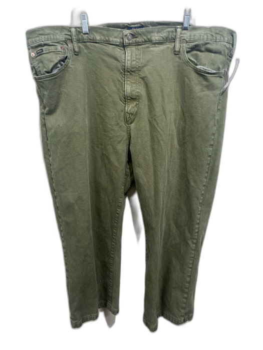 Polo Size 46 Green Cotton Solid Zip Fly Men's Pants Green / 46