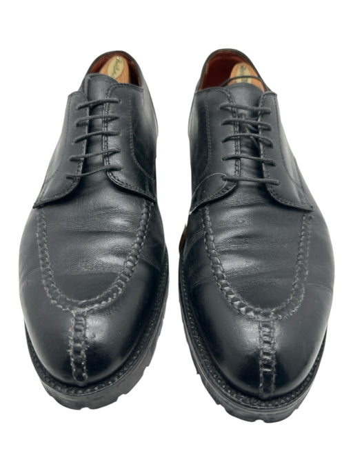 Alden Shoe Size 13B Black Leather Solid Stacked Heel Dress Men's Shoes Black / 13B