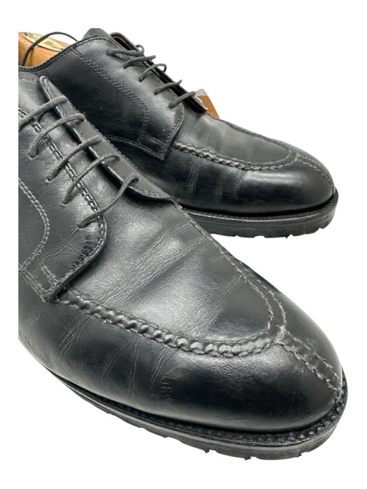 Alden Shoe Size 13B Black Leather Solid Stacked Heel Dress Men's Shoes Black / 13B