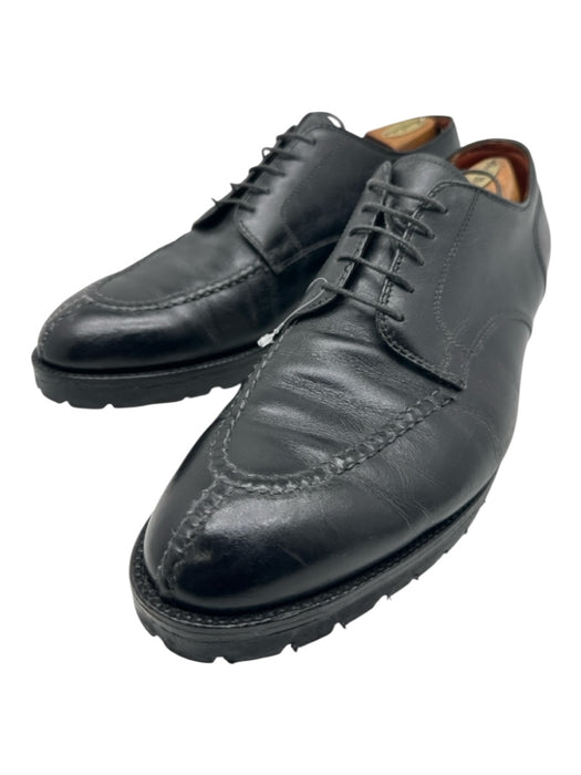 Alden Shoe Size 13B Black Leather Solid Stacked Heel Dress Men's Shoes Black / 13B